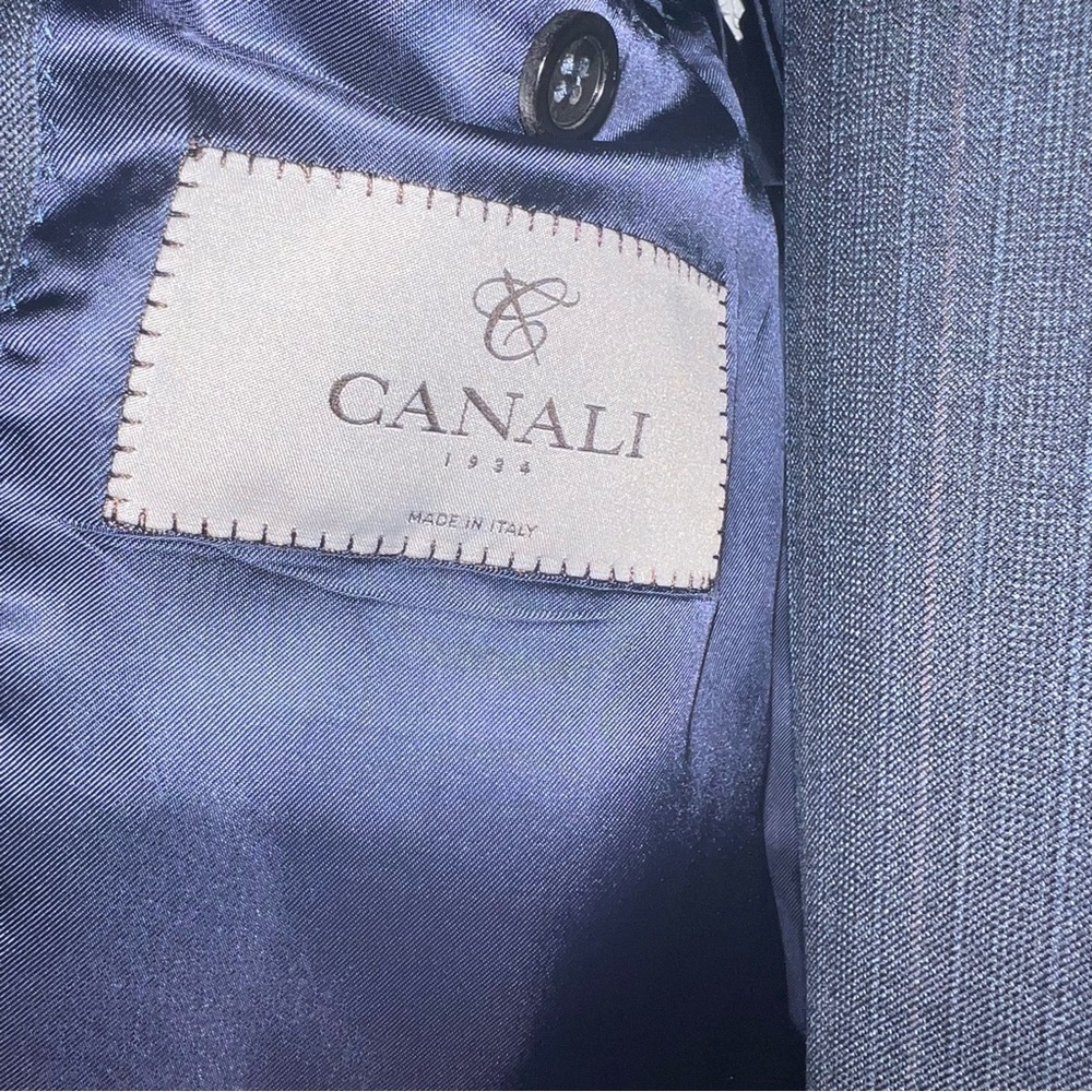 Men’s Canali Suit size 48( American 38) 
Pants size 32